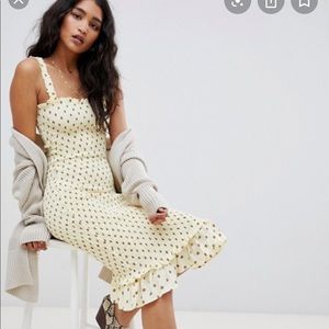 faithfull nadine smocked dress